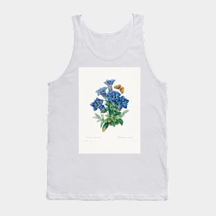 Flower painting, Gentiana Acaulis by Pierre-Joseph (1759–1840) Tank Top